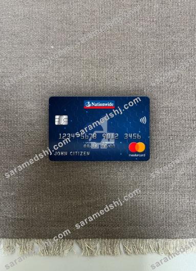 United Kingdom Nationwide bank mastercard photolook front
